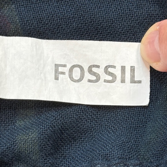 Fossil Black Floral Scarf - Picture 3 of 3